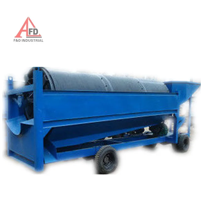 Heavy Duty Industrial Trommel Screen / Well Preformed Sand Screening Machine
