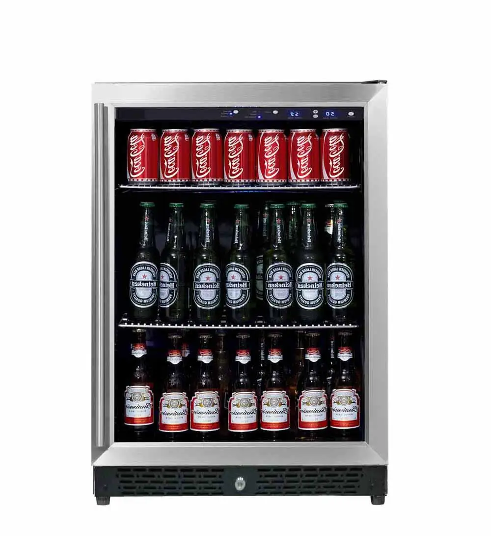 built-in lg single zone glass door beverage cooler fridge cooling system