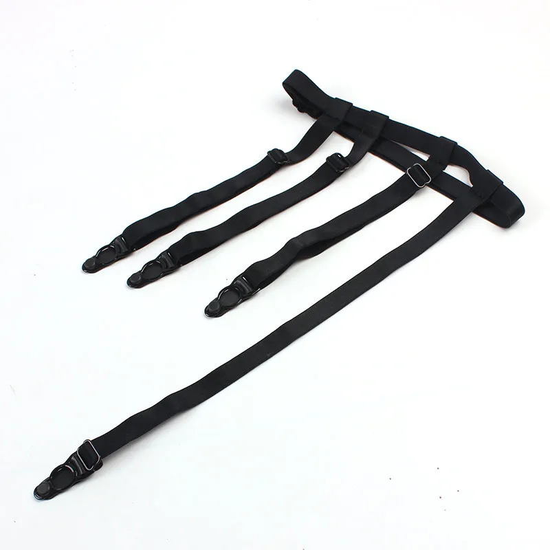 Women Sexy Adjustable Waist Stockings Garter Black Garter Belt Clip