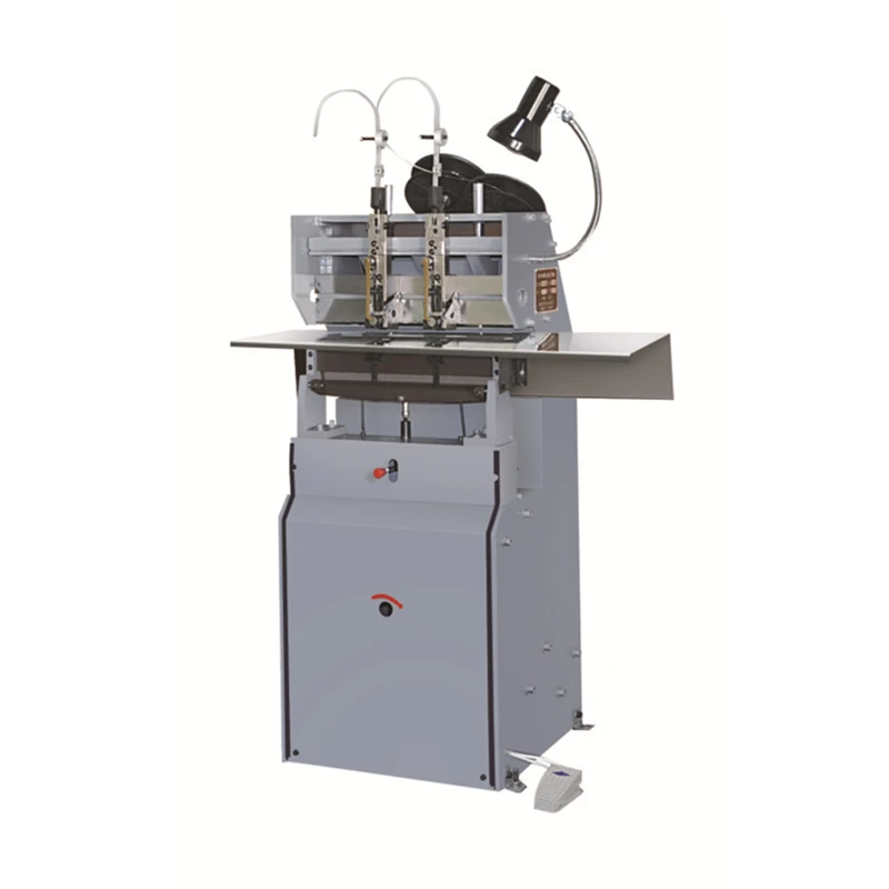 Wire stapler,semi automatic two head wire stitching machine