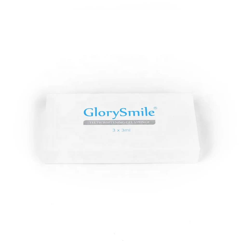 Hot Selling Privae Label Professional Dental Sodium Perborate 3*3ml Teeth Whitening Syringe Gel Refill Kit