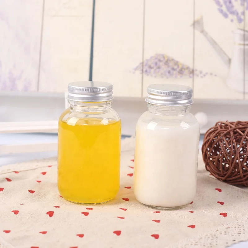 
150ML Round Beverage Juice Glass Bottle With Aluminum Cap 