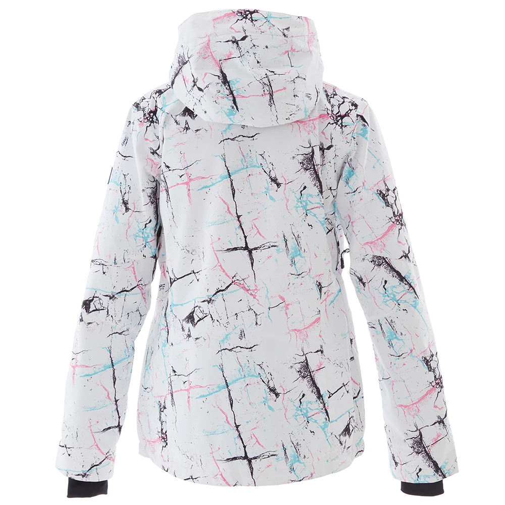 Fashionable warm women ski jacket outdoor