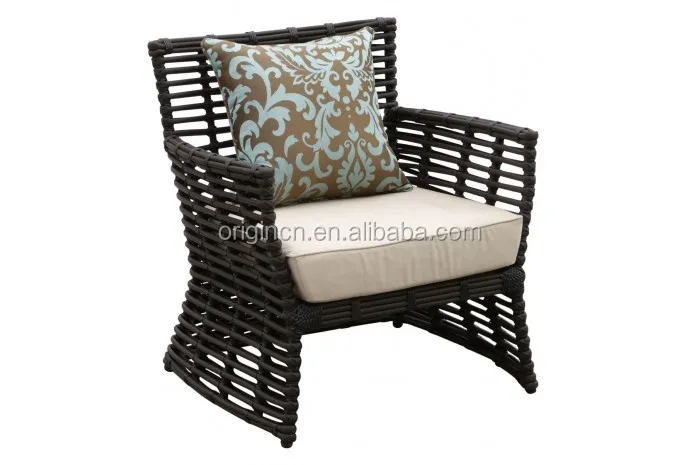 Spain style modern ratan wicker outdoor sofa for resort hotel garden art furniture