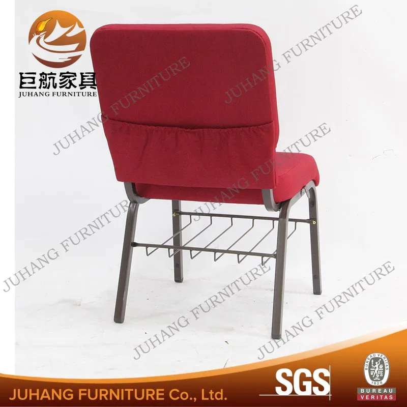 Kenya Kingdom Seeker Red fabric padded used church chair sale