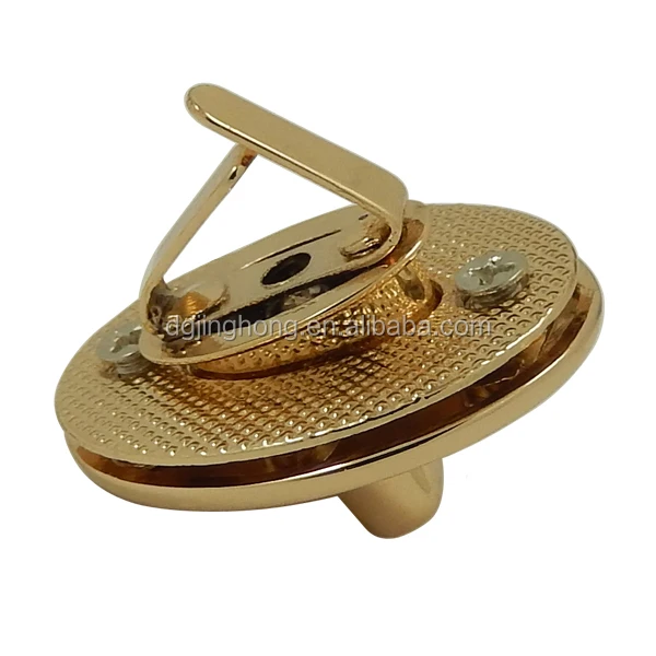 Oval Twist Bag Turn Accessories Buckle Hardware Metal Lock