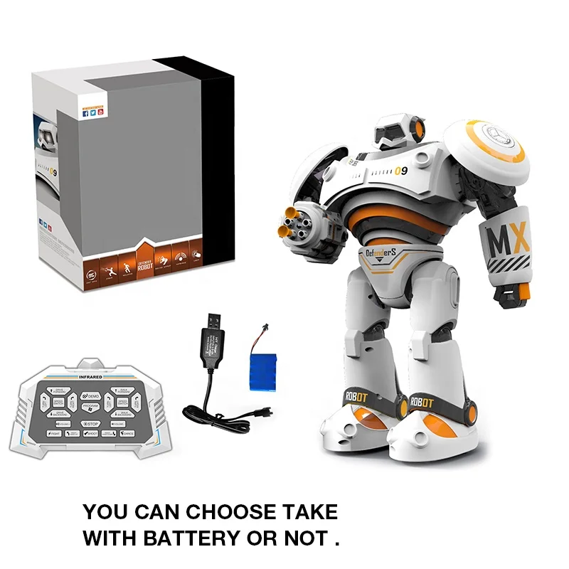 1701A Intelligent RC Robot with Light and Sound Full control Robot toys for kids