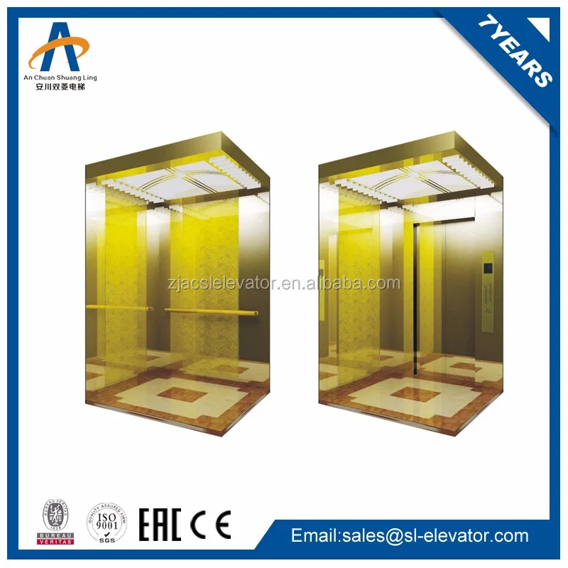 Hot Sale New AC Drive Elevator 4 Person Size Passenger Lift for Home Use at Hotel Elevator Prices