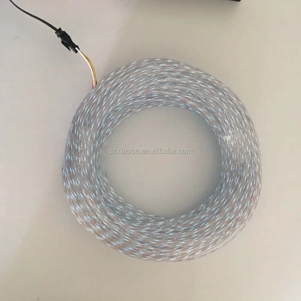 2.3MM led running Neon Light Glow Motion Chasing Electroluminescent EL Wire 50 meter with AC inverter