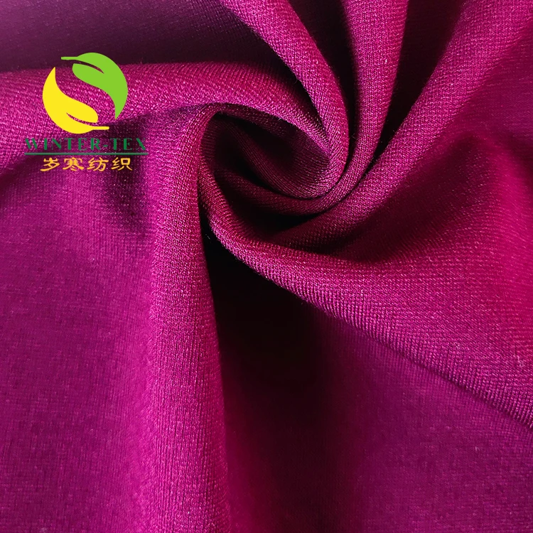 
good quality high yarn count 80s nylon rayon spandex elastic ponte roma fabric 