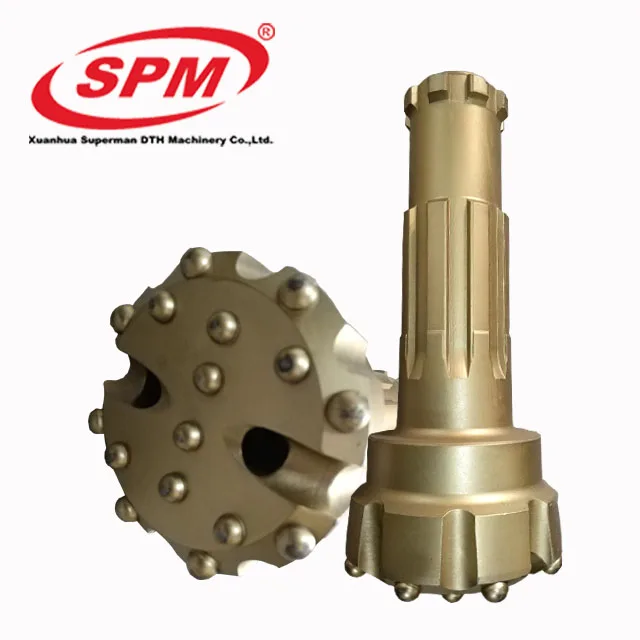 SPM350 - 140mm High Pressure  dhd 350 dth hammer  /coal mine drill  rock bit / tungsten carbide button drill  dth hammer bit