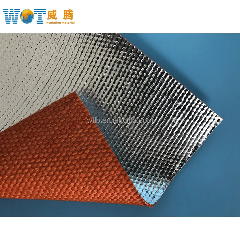 fire resistant alu foil glassfibre fabric