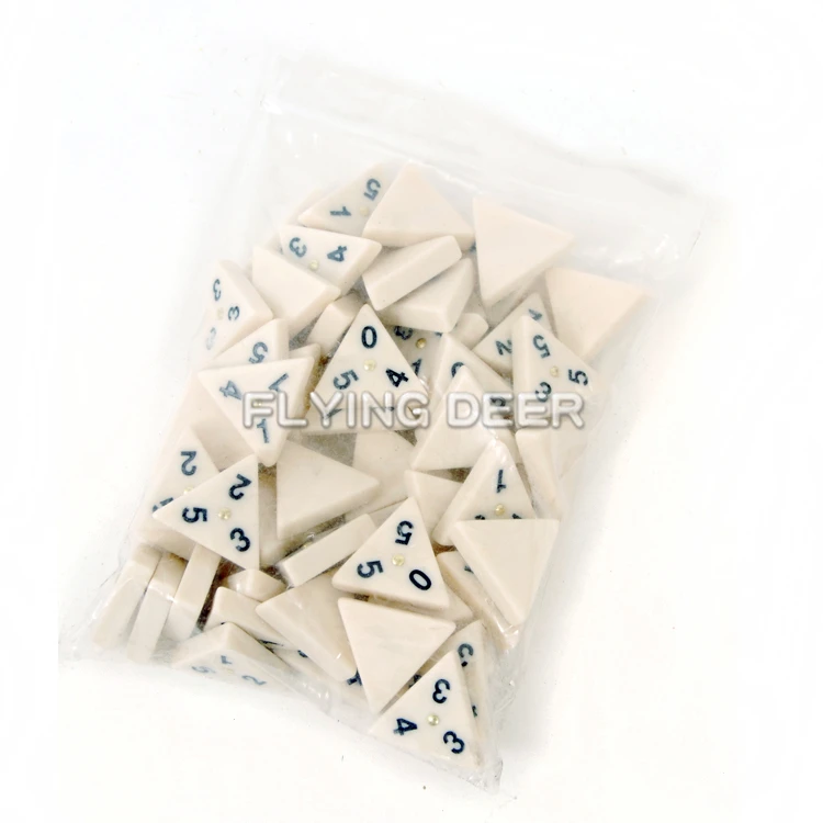 Hot sale gambling products cheap plastic triangle domino