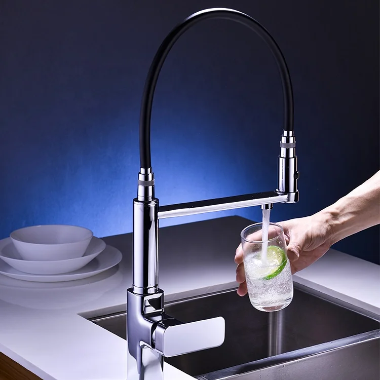
Unique Wholesale High Quality Movable Soft Tube Hot Cold Water Kitchen Sink Faucets 