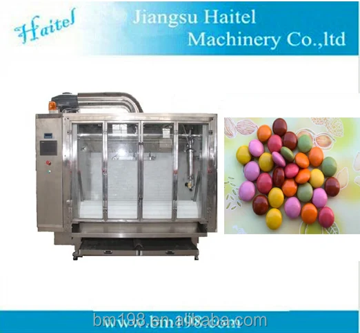 Belt type chocolate coating and polishing machinery