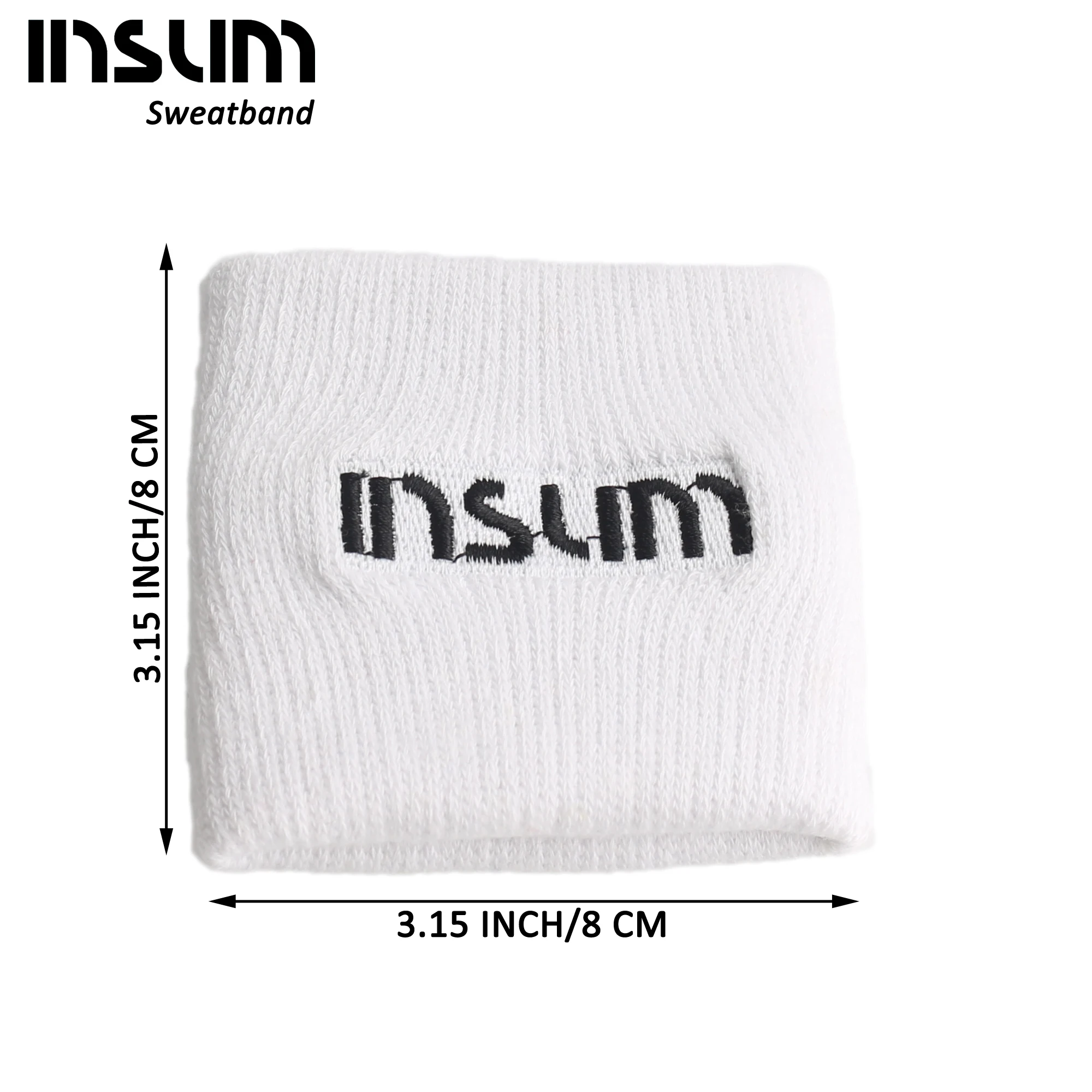 
Insum Combed Cotton Comfortable Sweatband For All Sports White Color 