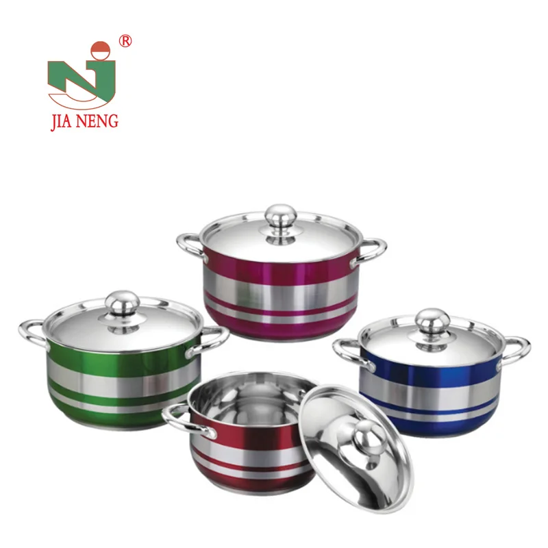 Africa hot selling 8pcs stainless steel cookware set / casserole pot /cooking pot
