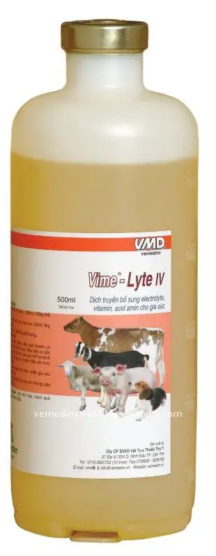 Vietnam GMP certified Multivitamin injection for Pet, Dog , Cat, Vime Lyte IV