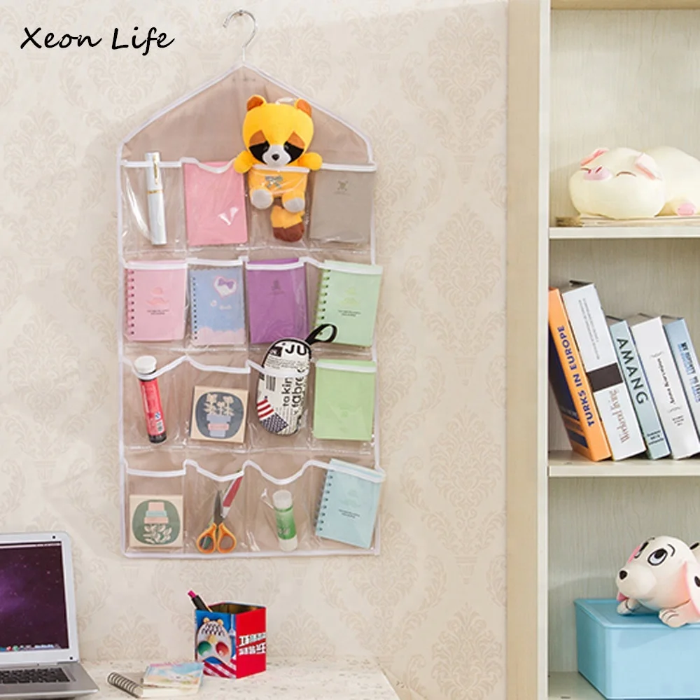 STOCK 44*78CM 16 Pocket Socks Storage Bag, Multi-Function Baby Diapers Organizer Bag