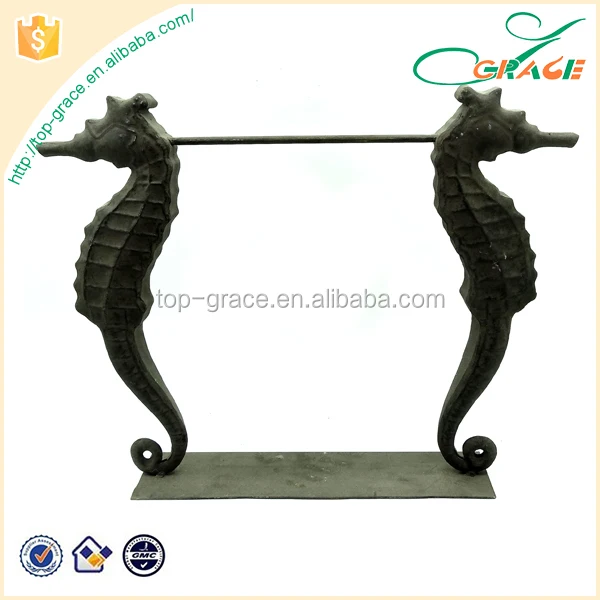 Декоративные морской конек железа вешалка для полотенец