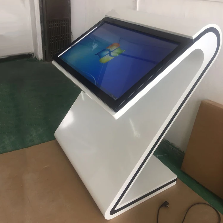 New 43inch Interactive Touchscreen Table Floor Standing Kiosk S Style Digital Signage with Windows OS