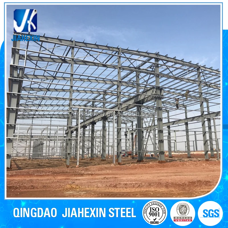 Light prefabricated steel structural roof trusses warehouse