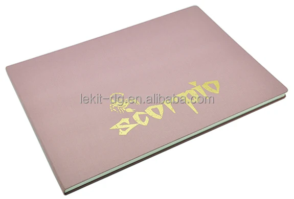 Manufacturers A3 A4 Customized Size Waterproof Fabric Cover PU Leather 200gsm Cold-Pressed Water Color Paper Sketchbook