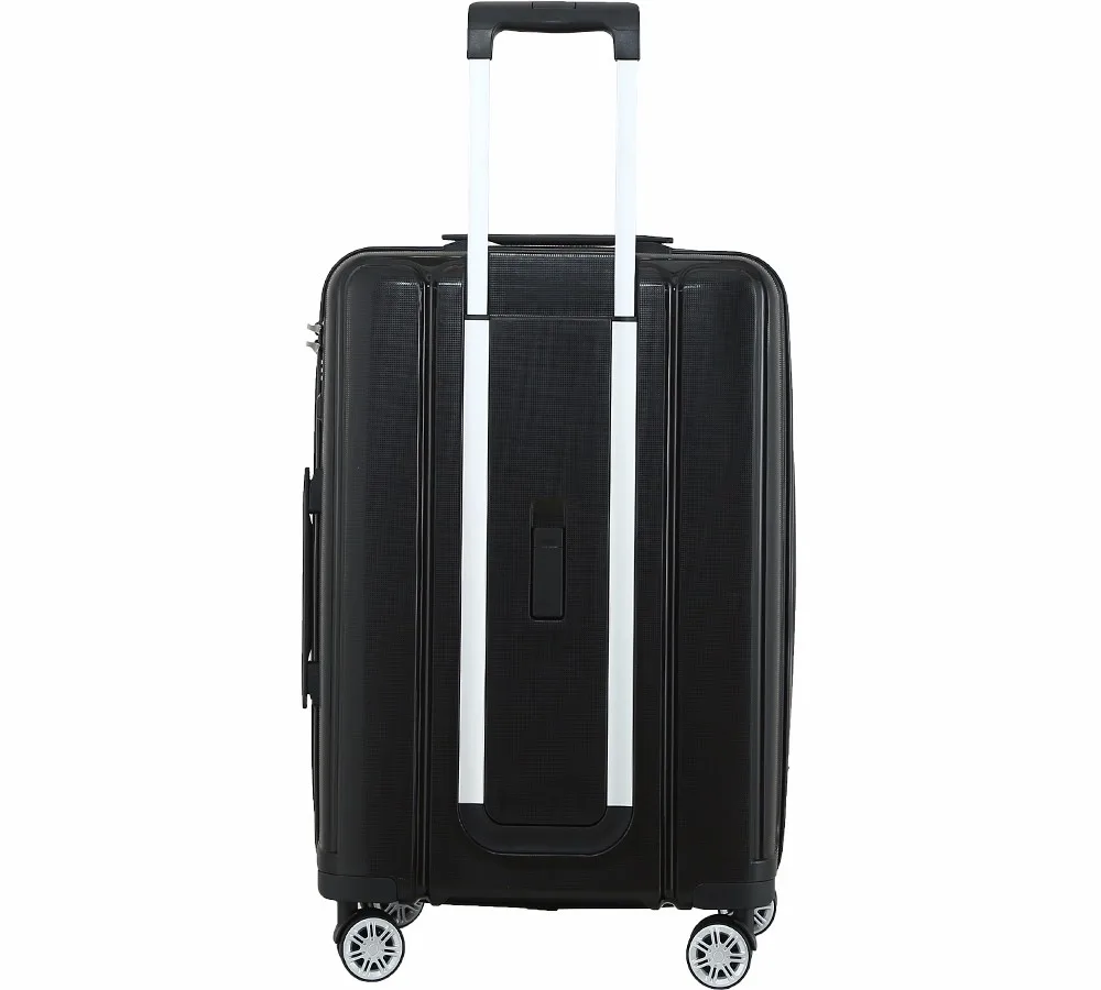 
Travel suitcase Set Black PP Trolley Luggage Unbreakable maletas Carry On 8 wheels valise de voyage 