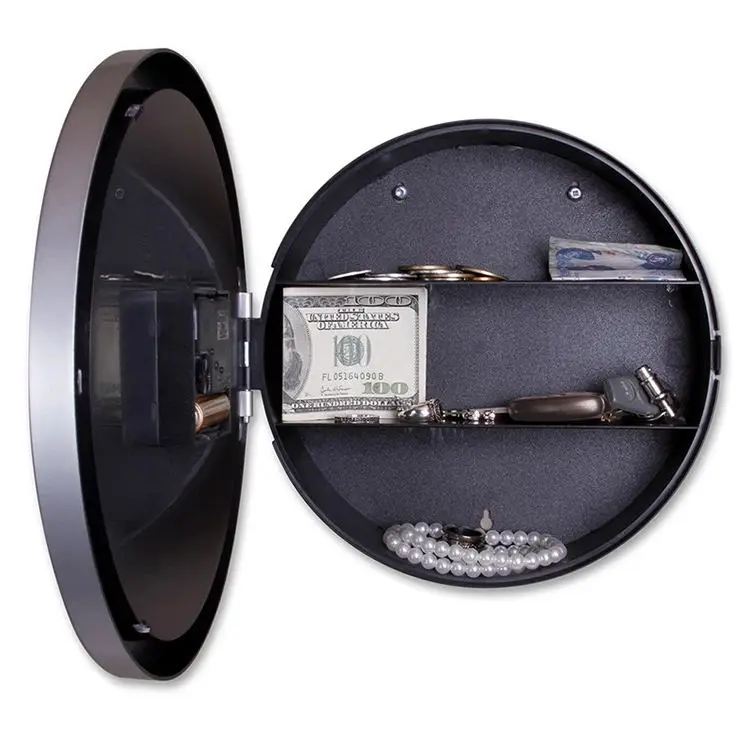 Wall Clock Hidden Secret Safe Container Box for Cash Money Jewelry Storage Security Safes