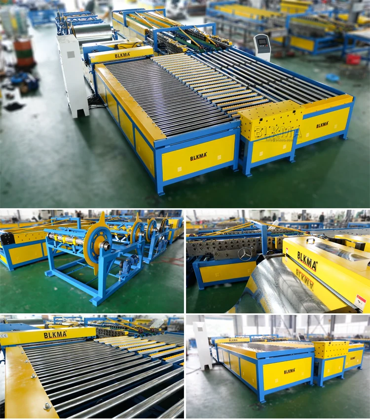 auto hvac square u shape duct line 5 for ventilation