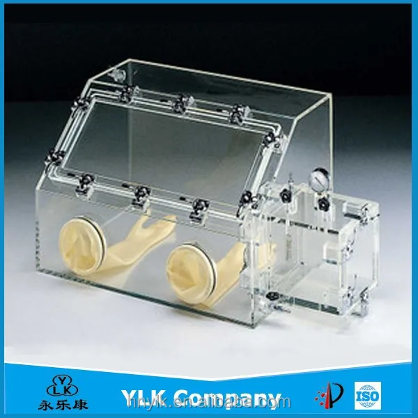 Lab Bench top Transparent Glove Box Used for Preparing Nano-Materials/Organic Synthesis