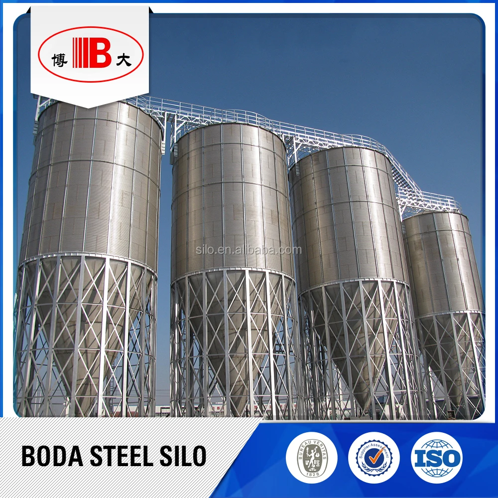 
vertical stainless steel milk storage silo 