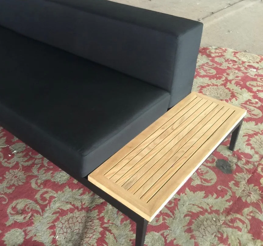 Modern sectional garden sofa patio furniture lounge Olefin mattress modular outdoor exterior sofa