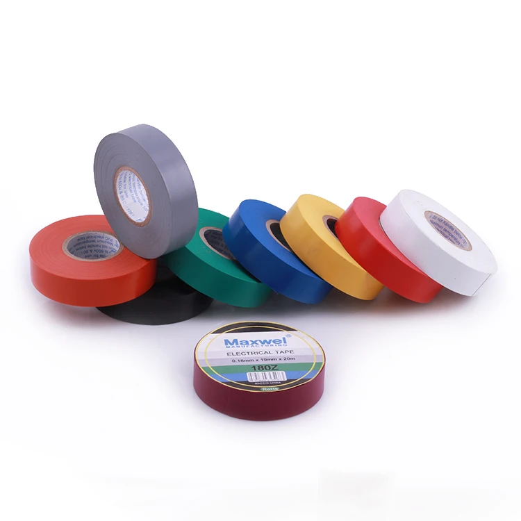 
Colorful rubber adhesive pvc electrical tape 