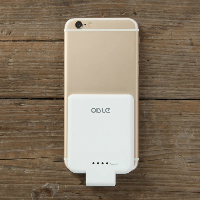 OISLE тонкий резервный аккумулятор высокого качества Wireless Power Bank зарядное устройство для iPhone 5 5s 6 6s 7 Plus