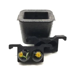 BPA Free Silicone Crystal Clear Ice Cube Mold, Double Crystal Clear Ice Cube Mold