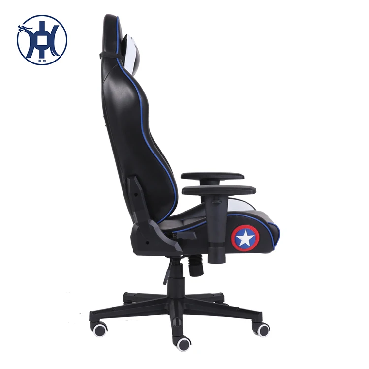 Marvel Style Adjustable Racer Gamer Chair Office Gaming Racing Chair