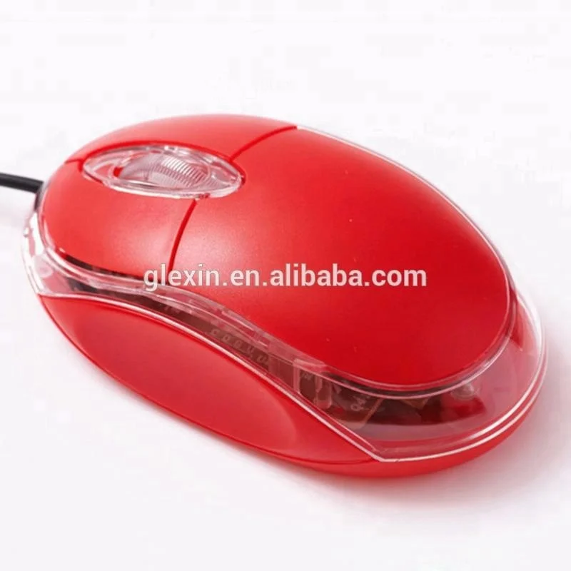 3D Logo Wired plastic material computer mouse