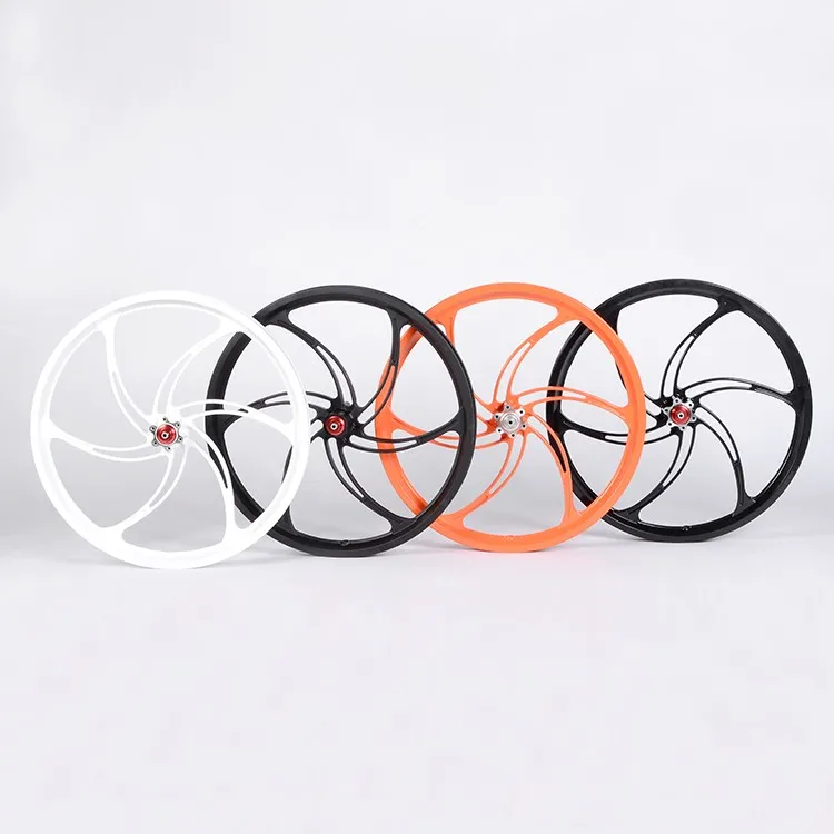 Direct supply magnesium aluminum alloy die-casting custom integral wheel 20-inch bicycle wheel electric bicycle hub electric hub