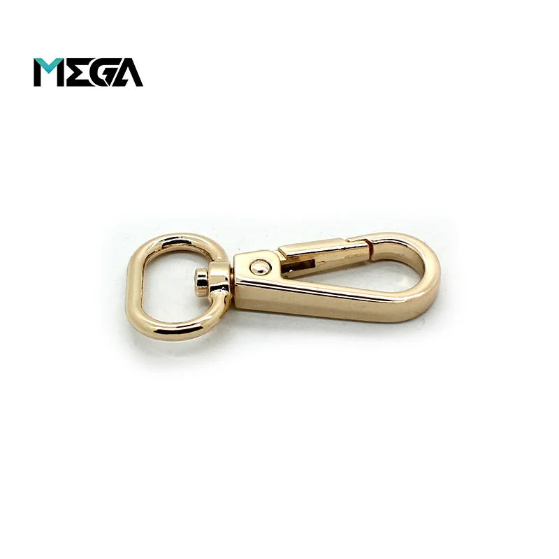 Fashion High Quality Hardware Ornaments Spring Purse Bag Nickel Handbag Metal Snap Hook Swivel Snap Hook Handbag Hook