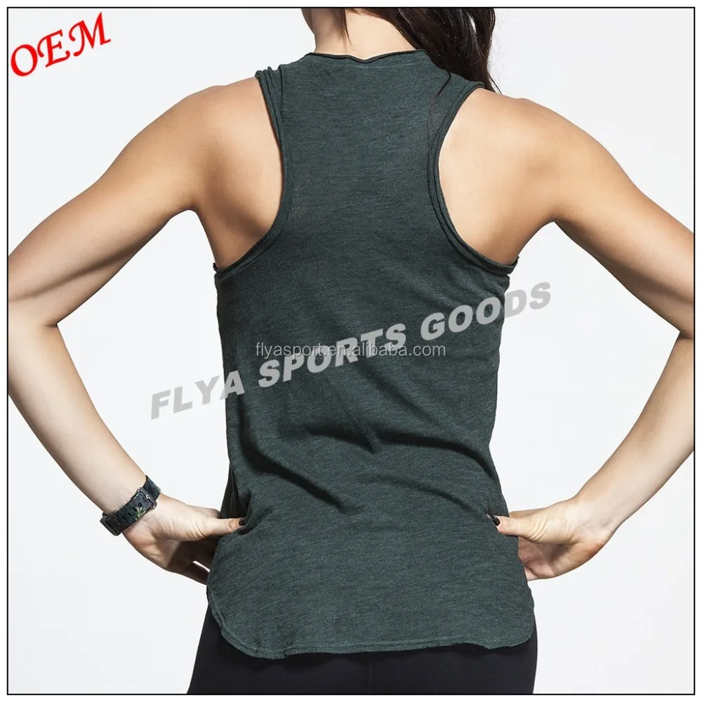  Оптовая продажа спортивная одежда Женская с глубоким круглым вырезом топы для фитнеса и спортзала