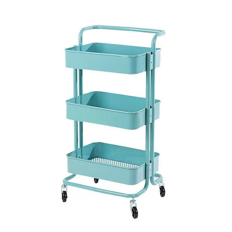3-Tier Kitchen Storage Cart Sauce Bottle Display Trolley Vegetable trolley
