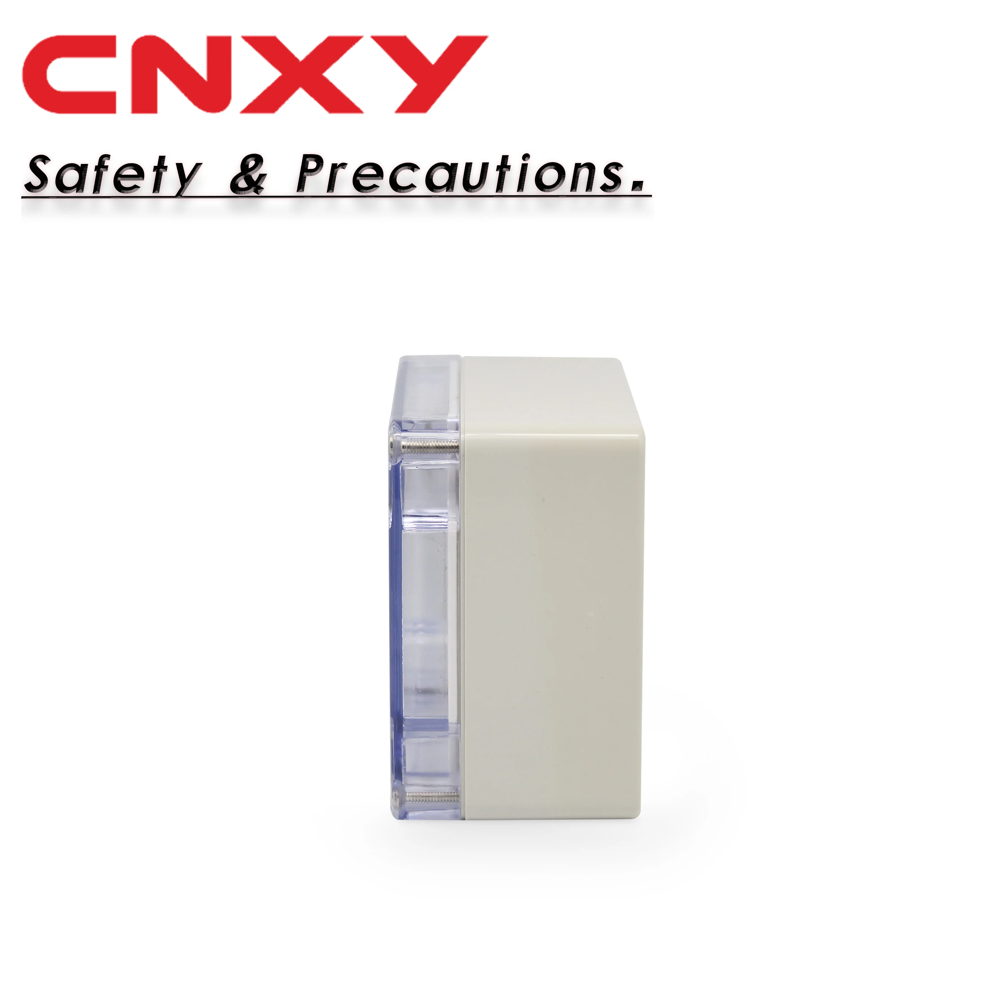 Dustproof IP65 screw open-close type plastic junction box clear waterproof enclosure 115*90*55mm