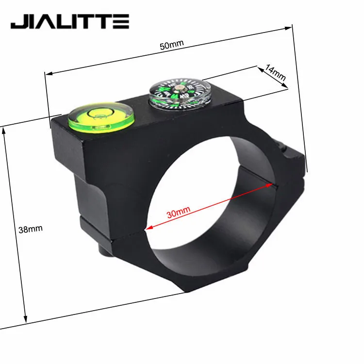 Jialitte J193 Aluminum 30MM Ring Sight Level Bubble Mount Compass Scope Level Mount