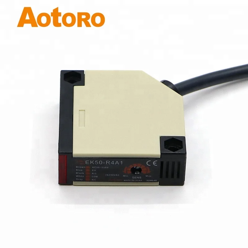 parking sensor EK50-R4A1 long distance photocell switch detect plastic