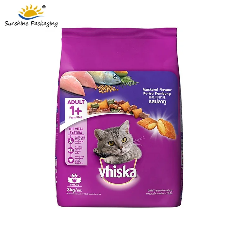 hot sale resealable ziplock pouch pet dog animal food packaging bag