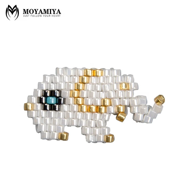 Moyamiya wholesale handmade jewelry delica beads elephant miyuki pendant charms Chinese online markets