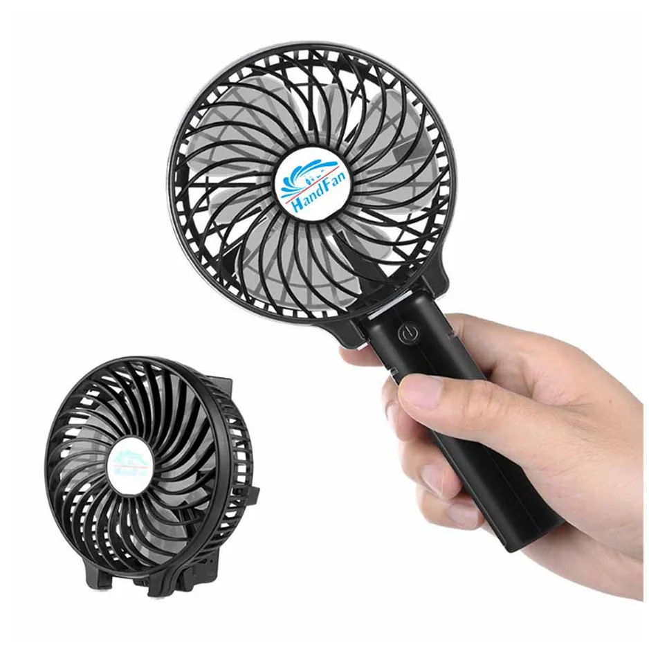 Портативный Аккумуляторный Электрический вентилятор 2000 мАч, перезаряжаемый портативный мини-вентилятор