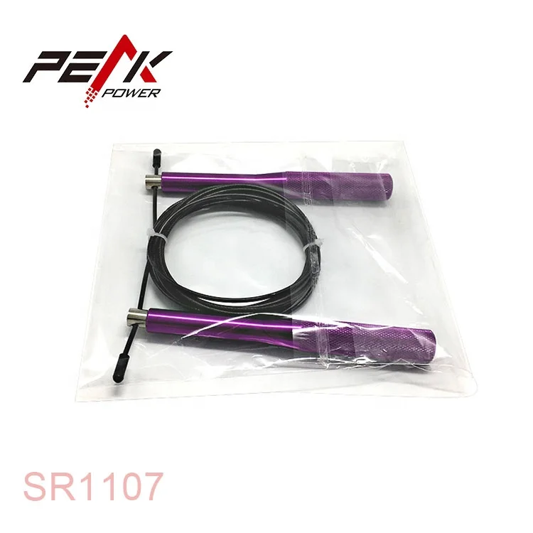 Hot Sale fitness adjustable Speed Skipping Cross Rope With Aluminum Handle & Bearing