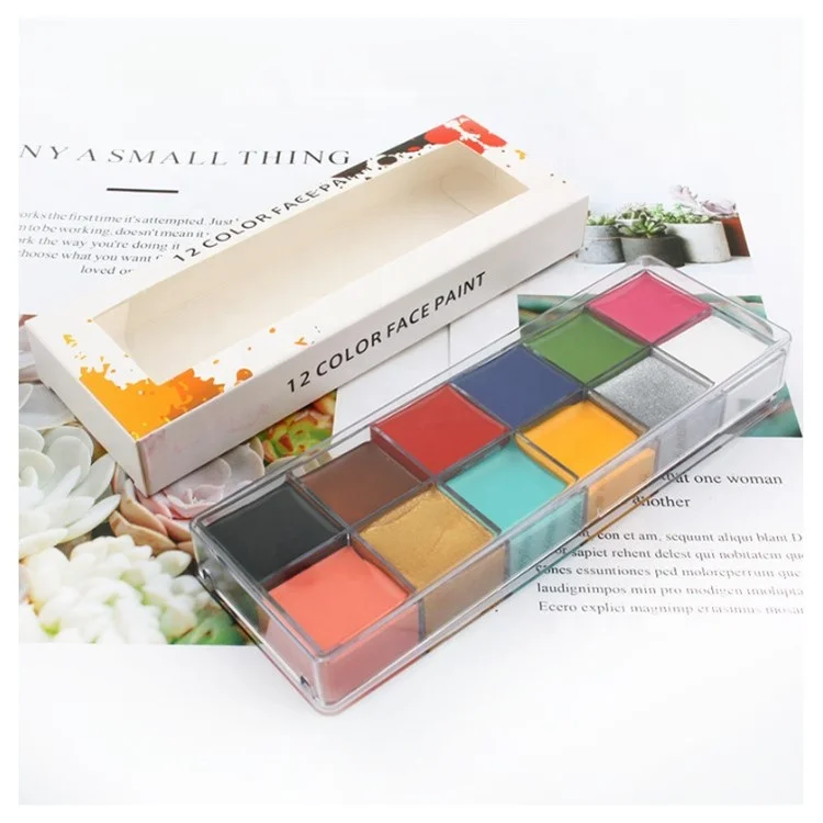 Cosmetics Body Art Halloween Face Paint Rainbow Face Paint Kit